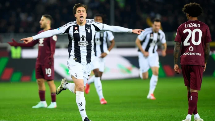 Kenan Yildiz gol Juventus Torino Serie A Derby